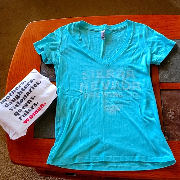 Next Level Apparel Tops - Sea Foam Next Level Sierra Nevada V-neck Tee